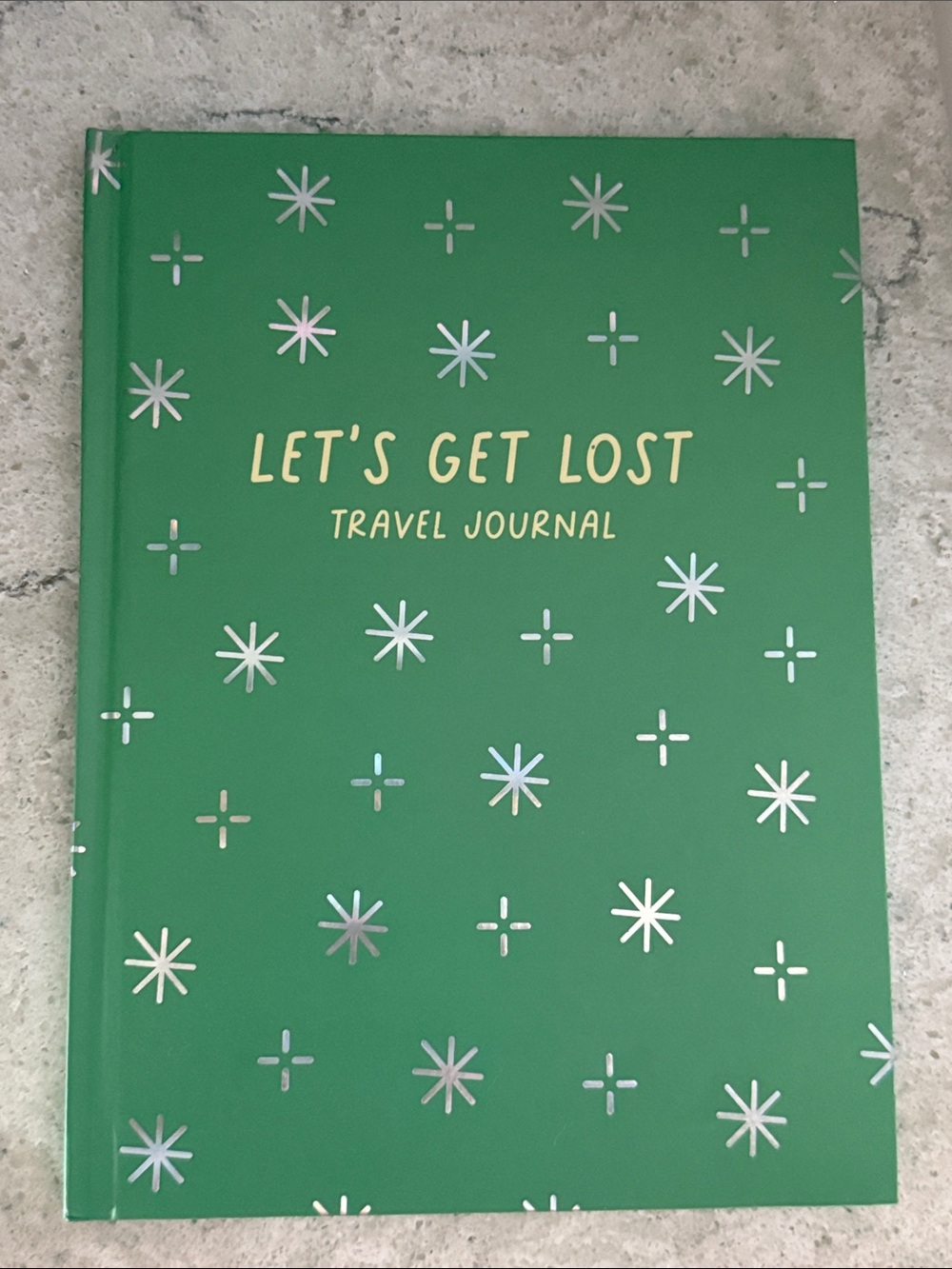 Travel Journal Notebook - Green "Let's Get Lost" Cover